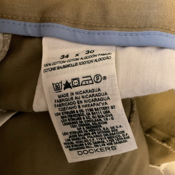 Men's Dockers Signature Khakis Classic Fit Pleated Front Size 34 X 30 - Picture 5 of 7